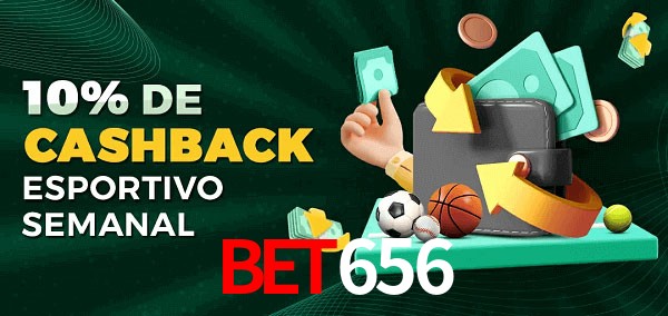 10% de bônus de cashback na bet656